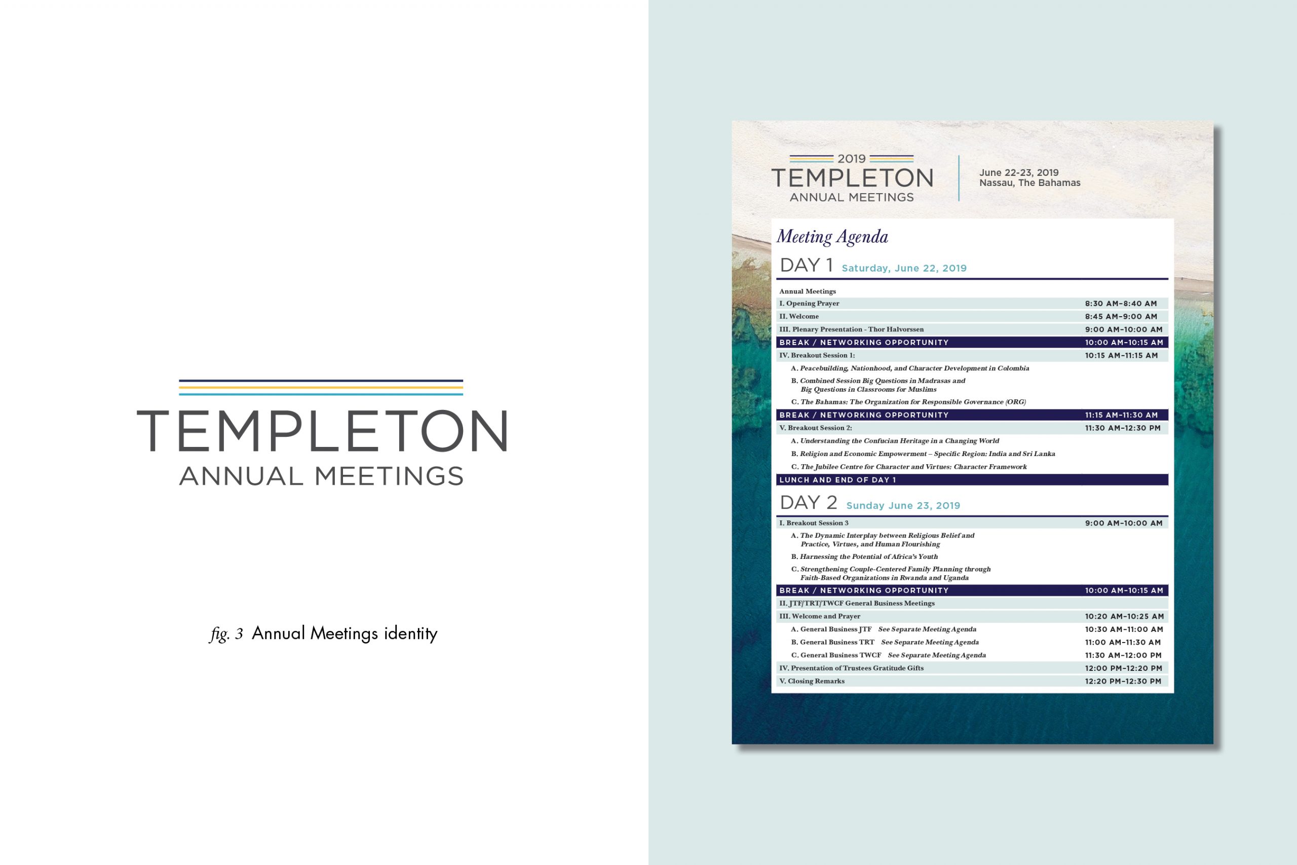 Templeton Annual Meetings brand identity