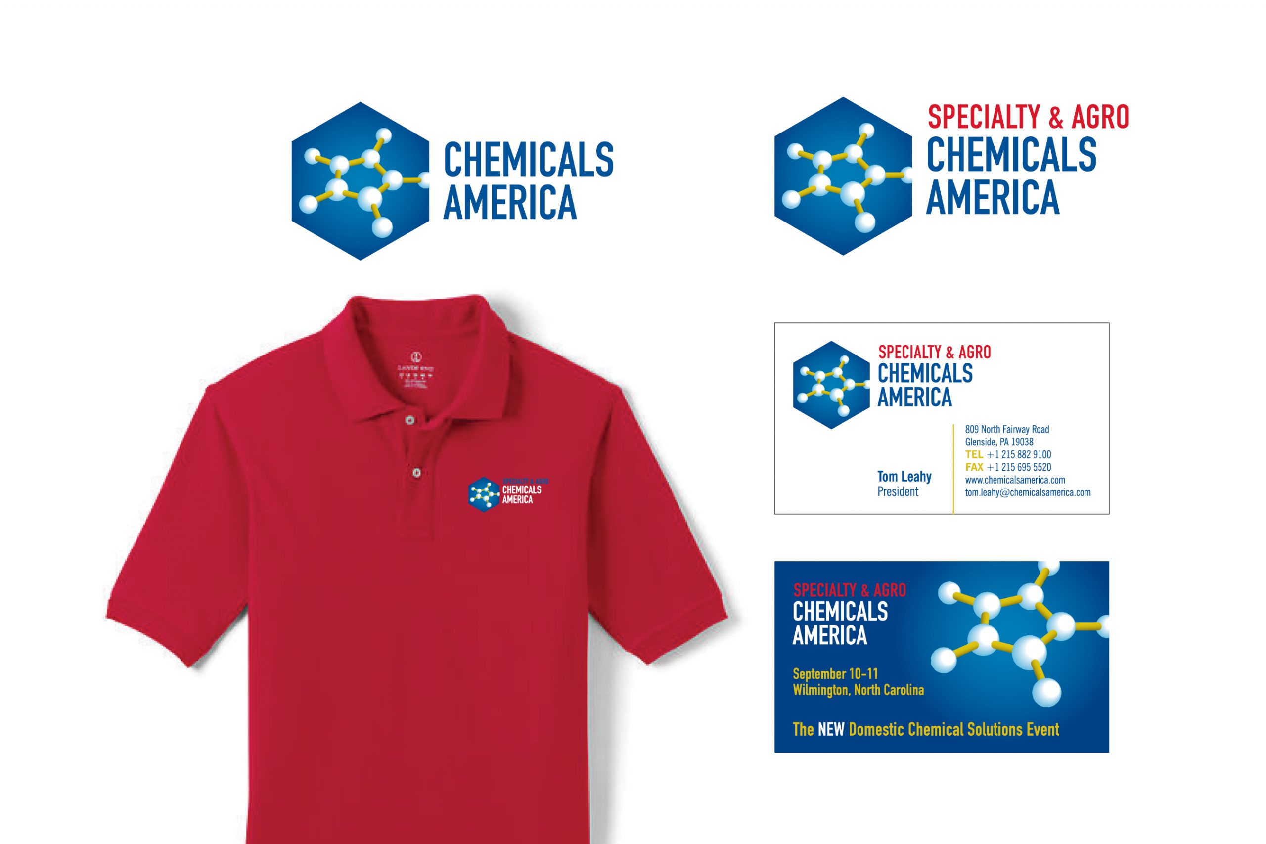 Chemicals America stationary and shirt